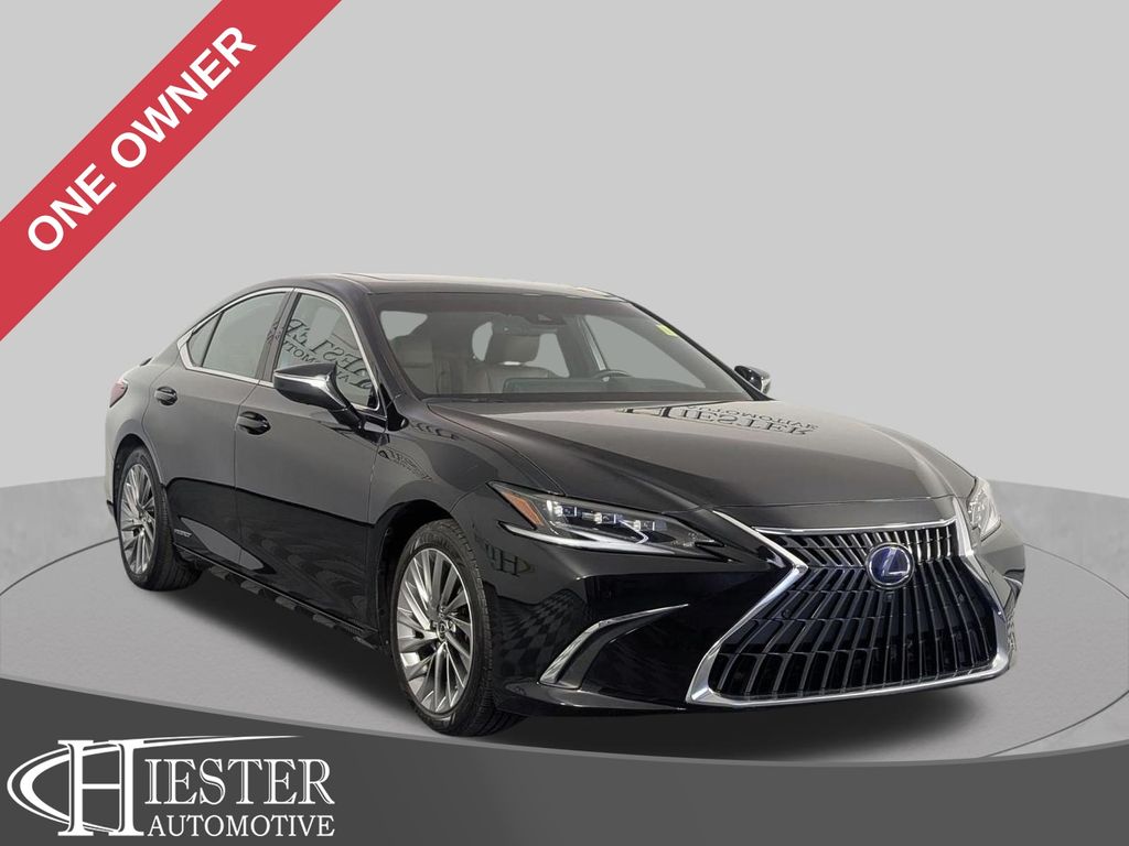 Black (Caviar) 2022 Lexus ES Hybrid Sedan Front-Wheel Drive Continuously Variable Transmission