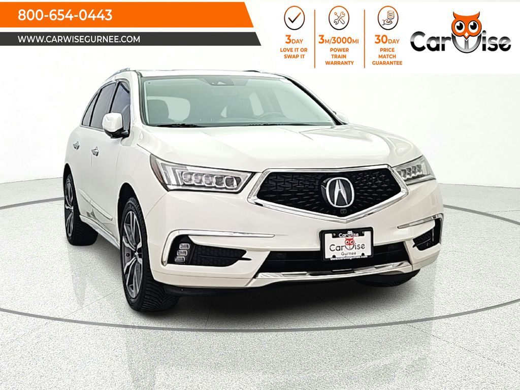 White Diamond Pearl 2019 Acura MDX SUV / Crossover All-Wheel Drive 9-Speed Automatic