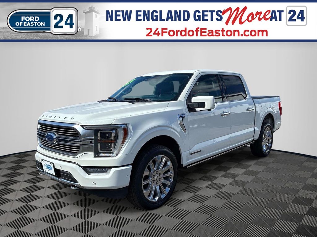 Star White Metallic Tri-Coat 2023 Ford F-150 Limited SuperCrew 4WD Pickup Truck Four-Wheel Drive Automatic