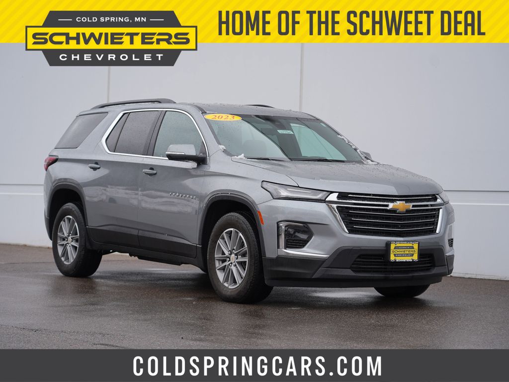 Sterling Gray Metallic 2023 Chevrolet Traverse LT Cloth AWD SUV / Crossover Four-Wheel Drive 9-Speed Automatic