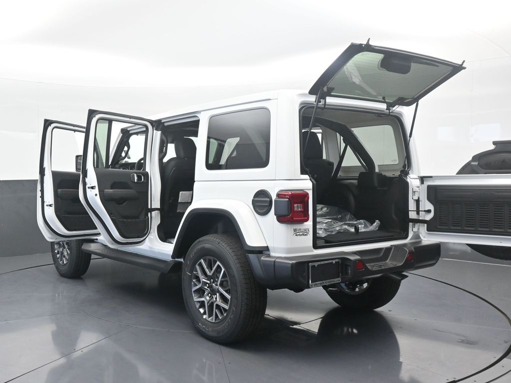 New 2025 Bright White Clearcoat Jeep Sahara image 73