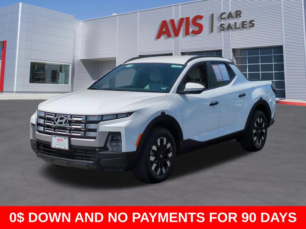 White 2025 Hyundai Santa Cruz SEL Crew Cab AWD Pickup Truck All-Wheel Drive 8-Speed Automatic