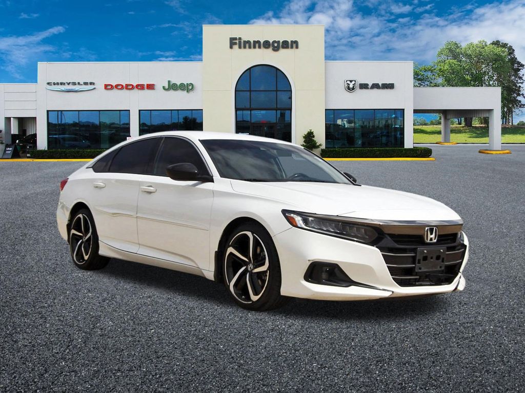 White 2022 Honda Accord Sport Special Edition FWD Sedan Front-Wheel Drive Continuously Variable Transmission