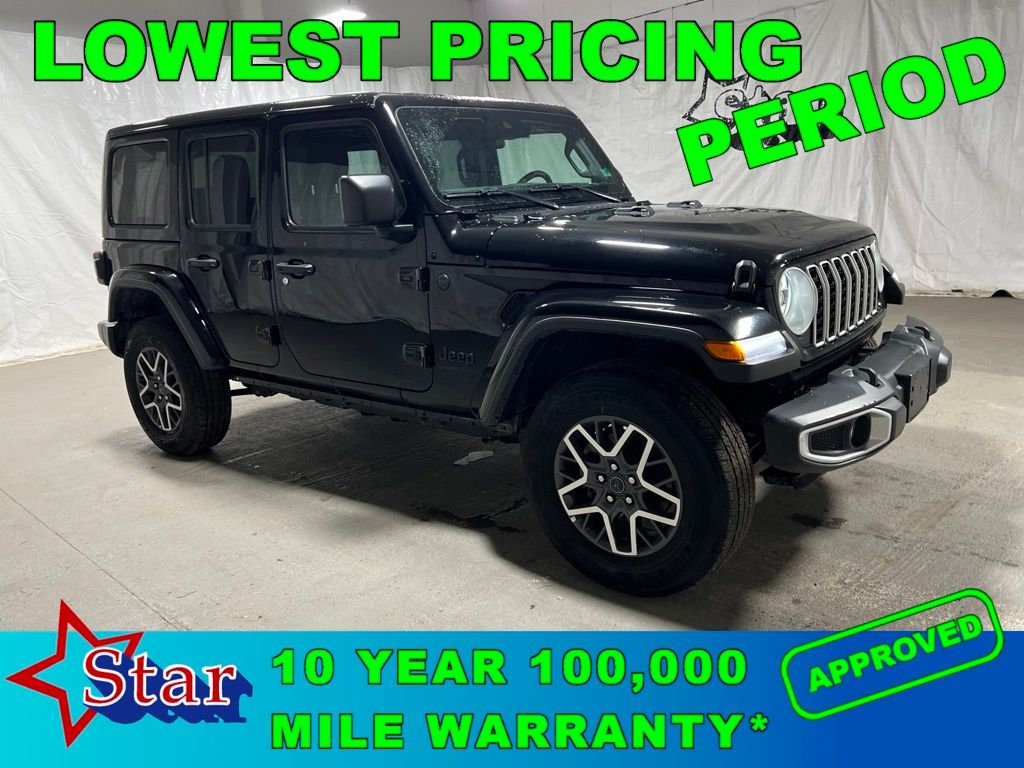 Black Clearcoat 2025 Jeep Wrangler SUV / Crossover Four-Wheel Drive 8-Speed Automatic