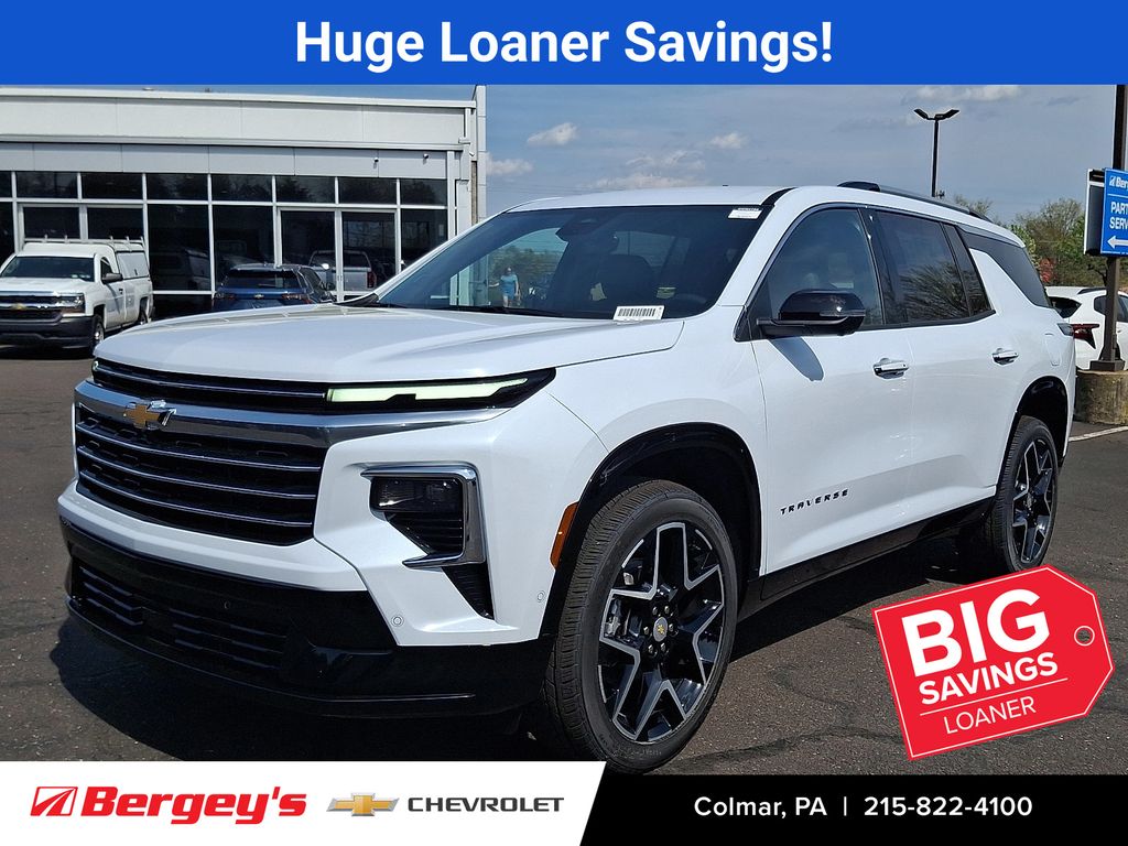 Polar White Tricoat 2026 Chevrolet Traverse SUV / Crossover Four-Wheel Drive 8-Speed Automatic