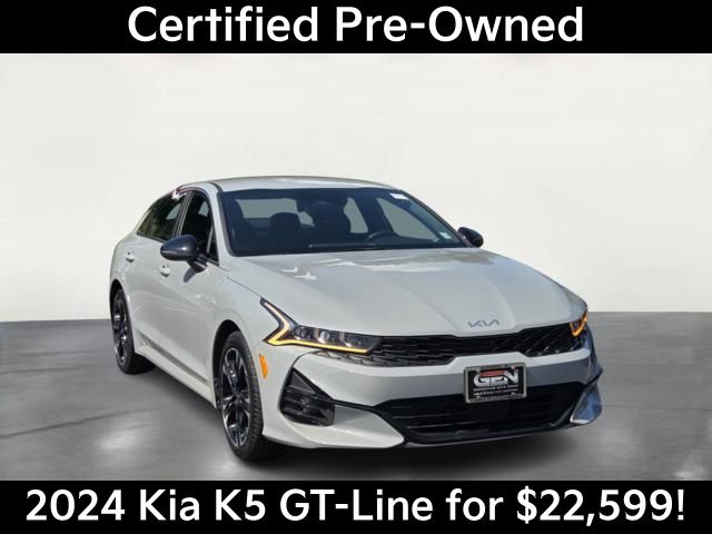 Wolf Gray 2024 Kia K5 Sedan Front-Wheel Drive 8-Speed Automatic