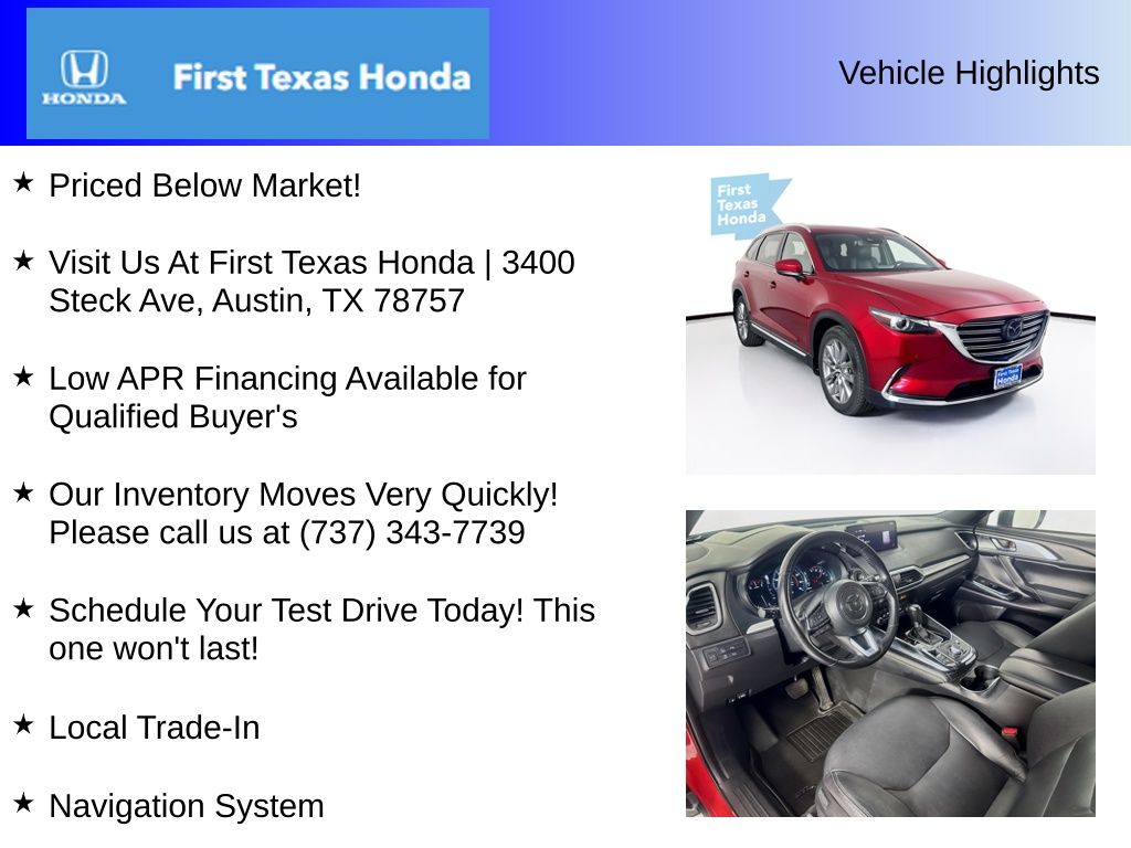 Used Car 2021 Mazda Cx-9  Grand Touring For Sale Under $30,000 In Austin, Texas