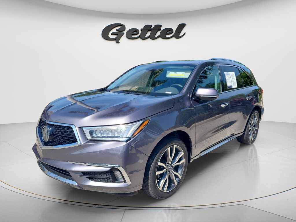 Gray (Modern Steel Metallic) 2019 Acura MDX SH-AWD with Advance Package SUV / Crossover All-Wheel Drive 9-Speed Automatic