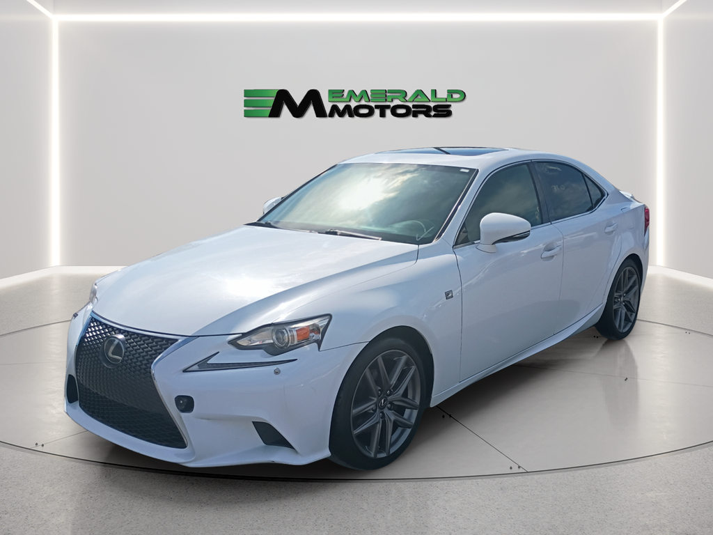 White 2014 Lexus IS Sedan All-Wheel Drive 6-Speed Automatic