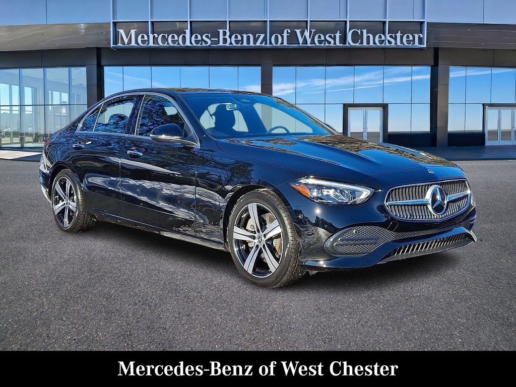 Black 2025 Mercedes-Benz C-Class Sedan All-Wheel Drive 9-Speed Automatic