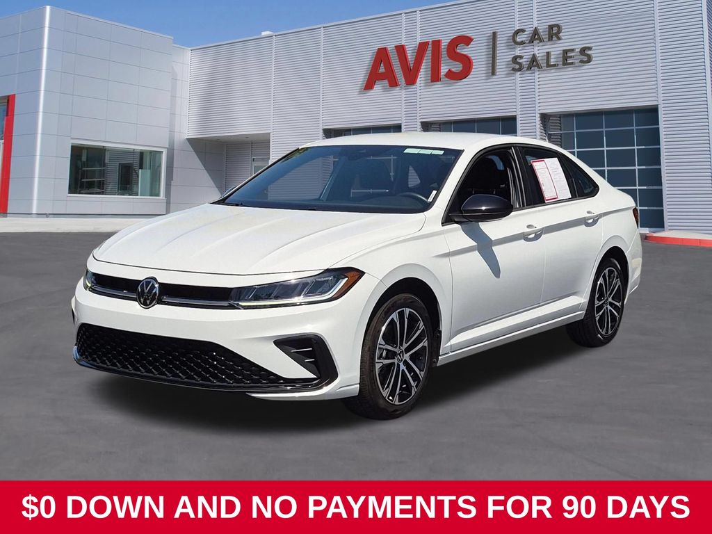 White 2025 Volkswagen Jetta Sedan Front-Wheel Drive 8-Speed Automatic