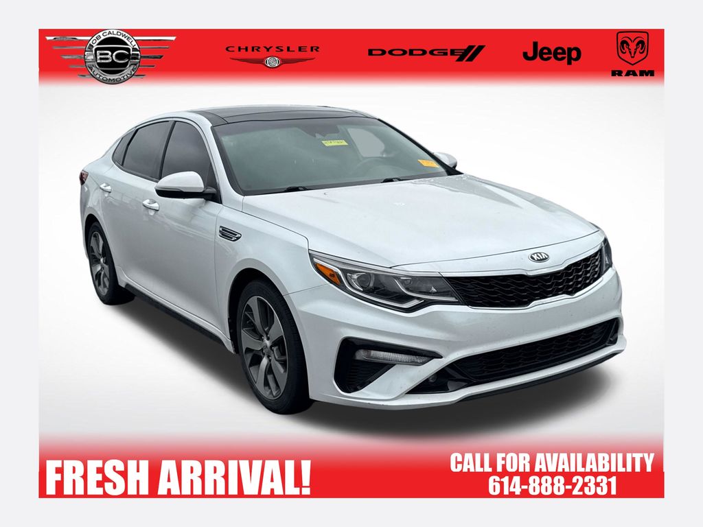 Snow White Pearl 2019 Kia Optima S FWD Sedan Front-Wheel Drive 6-Speed Automatic