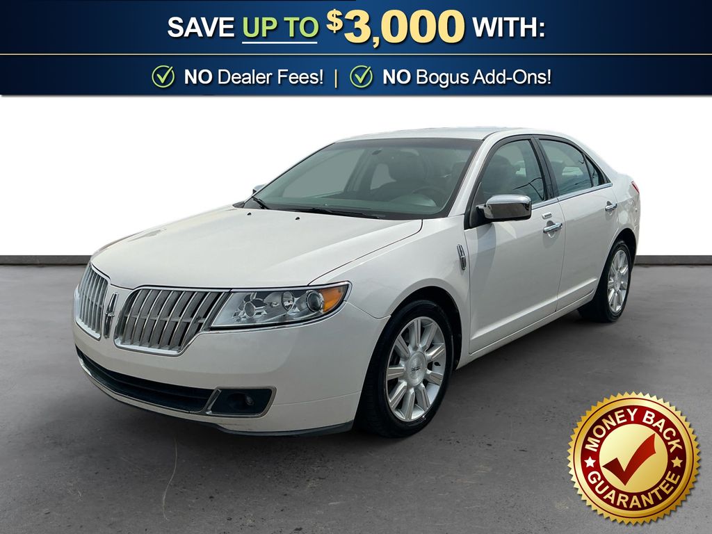 White 2010 Lincoln MKZ FWD Sedan Front-Wheel Drive 6-Speed Automatic