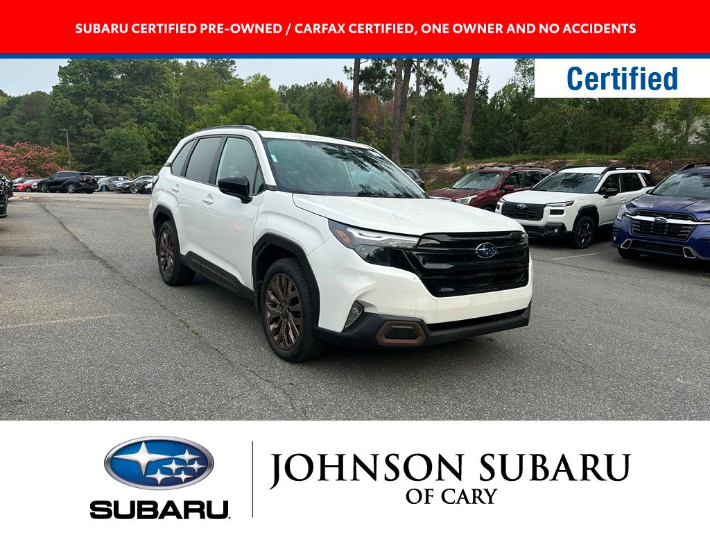 Crystal White Pearl 2026 Subaru Forester SUV / Crossover All-Wheel Drive Continuously Variable Transmission
