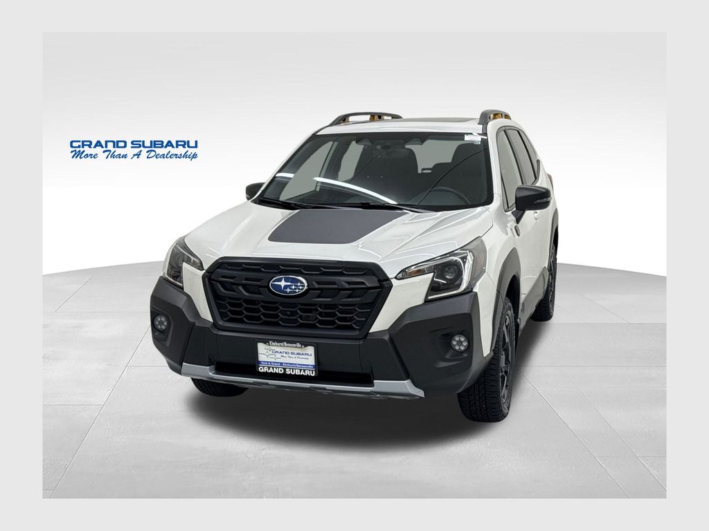 Crystal White Pearl 2023 Subaru Forester SUV / Crossover All-Wheel Drive Continuously Variable Transmission