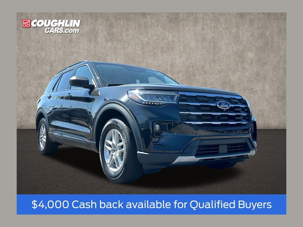 Agate Black Metallic 2026 Ford Explorer SUV / Crossover Rear-Wheel Drive Automatic