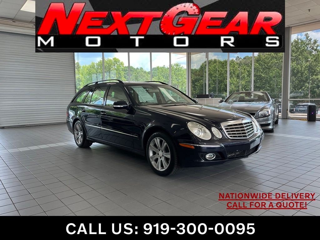 Capri Blue Metallic 2009 Mercedes-Benz E-Class Wagon All-Wheel Drive 5-Speed Automatic
