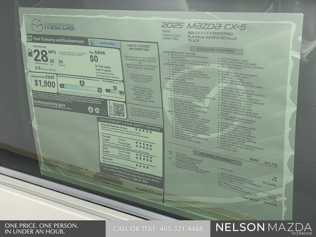 New 2025 Silver Mazda 2.5 S Preferred Package image 17