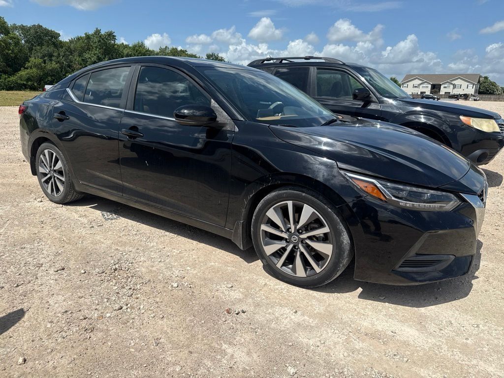 Super Black 2020 Nissan Sentra Sedan Front-Wheel Drive Continuously Variable Transmission