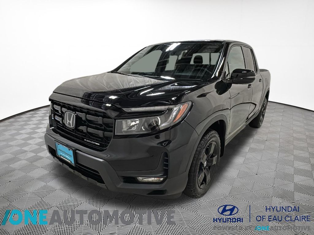 Black 2025 Honda Ridgeline Pickup Truck All-Wheel Drive 9-Speed Automatic