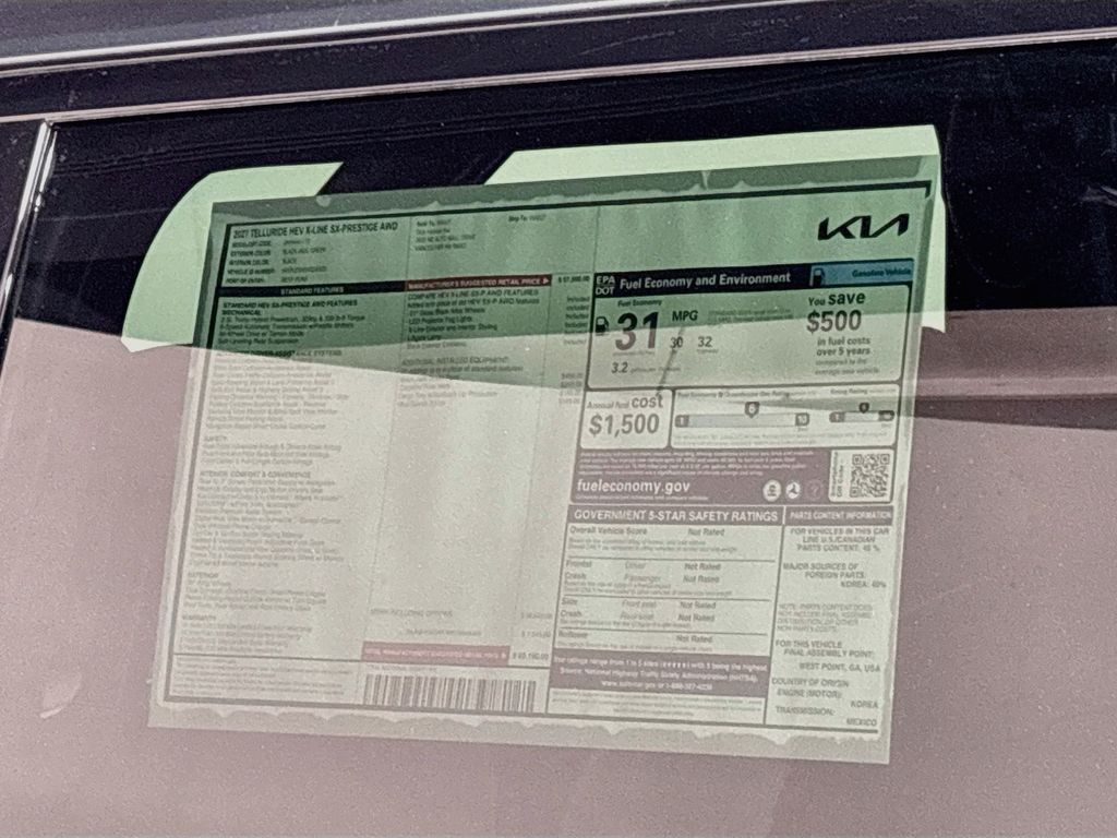 2027 Kia Telluride Hybrid X-Line SX Prestige