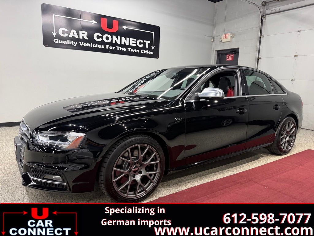 Brilliant Black 2014 Audi S4 Sedan All-Wheel Drive 6-Speed Manual Overdrive