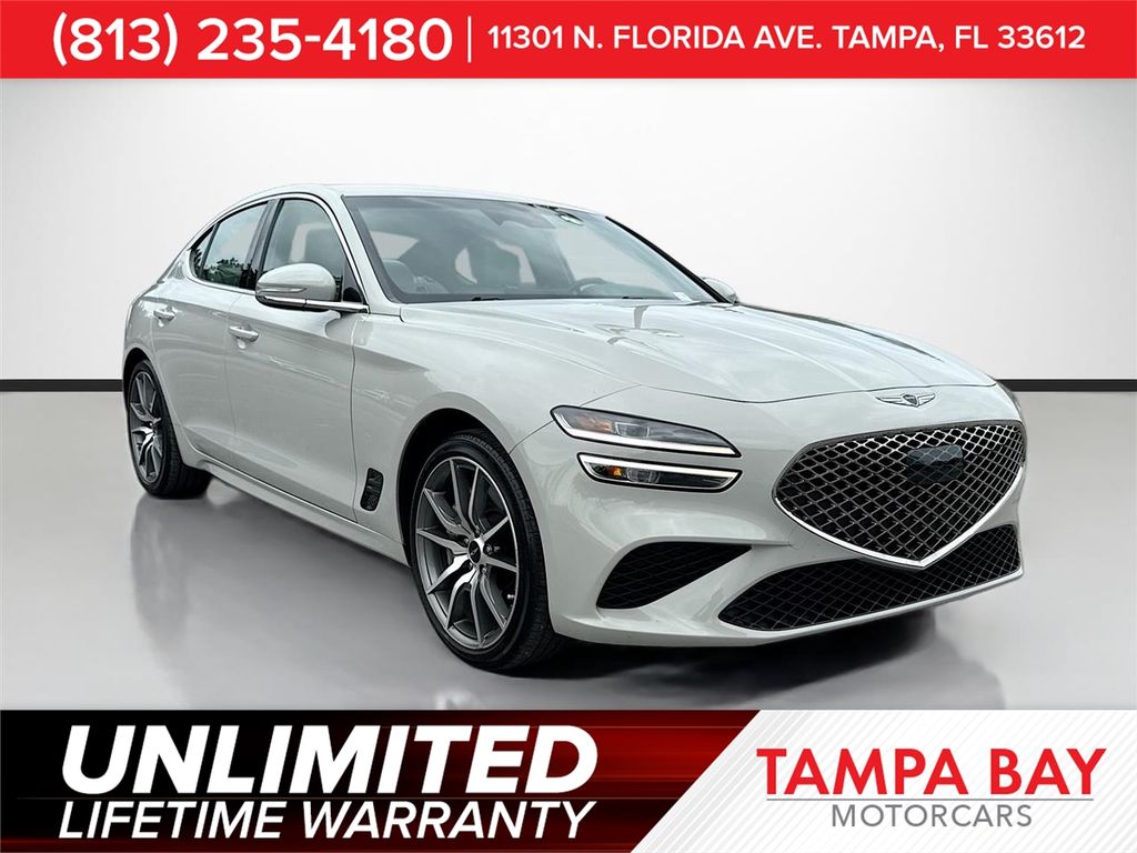 Vatna Gray 2024 Genesis G70 2.5T Standard RWD Sedan Rear-Wheel Drive 8-Speed Automatic