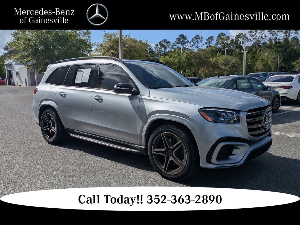Cirrus Silver Metallic 2024 Mercedes-Benz GLS 450 4MATIC SUV / Crossover All-Wheel Drive 9-Speed Automatic