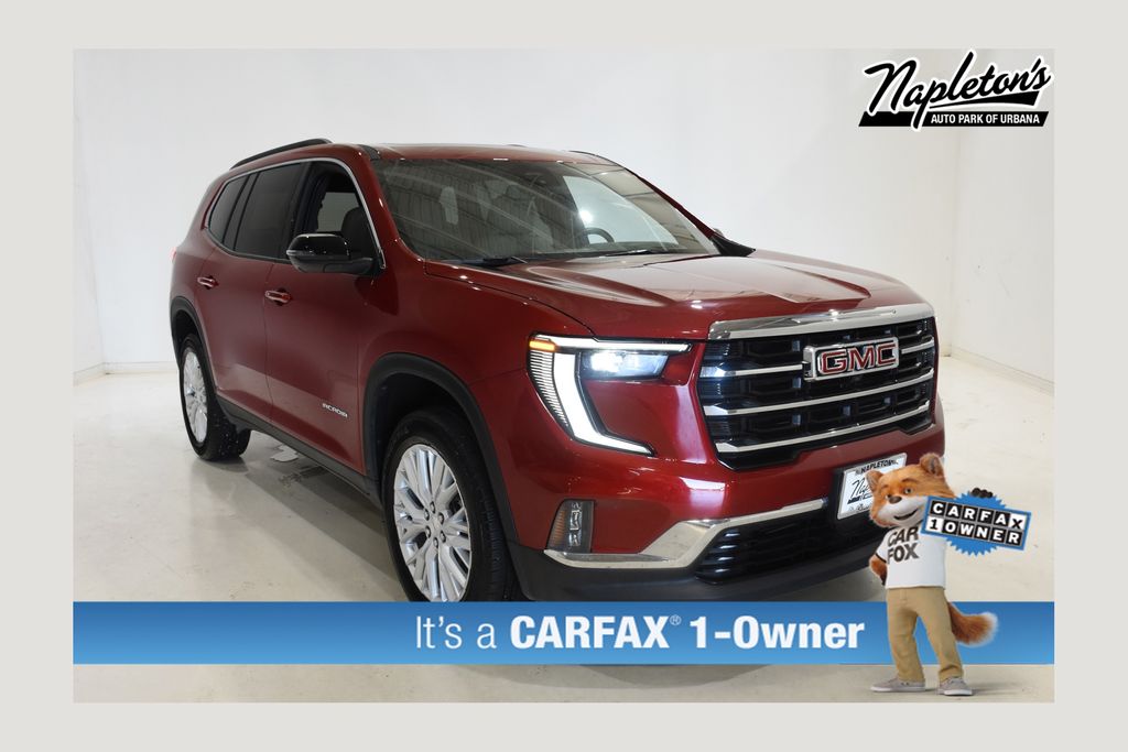 Volcanic Red Tintcoat 2025 GMC Acadia SUV / Crossover Front-Wheel Drive 8-Speed Automatic