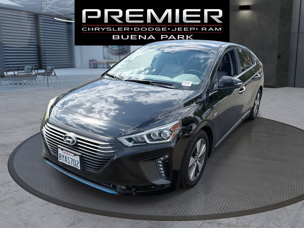 Black Noir Pearl 2018 Hyundai Ioniq Hybrid Plug-In Hatchback Front-Wheel Drive 6-Speed Dual Clutch