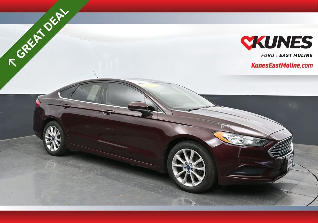 Red (Burgundy) 2017 Ford Fusion SE Sedan Front-Wheel Drive 6-Speed Automatic