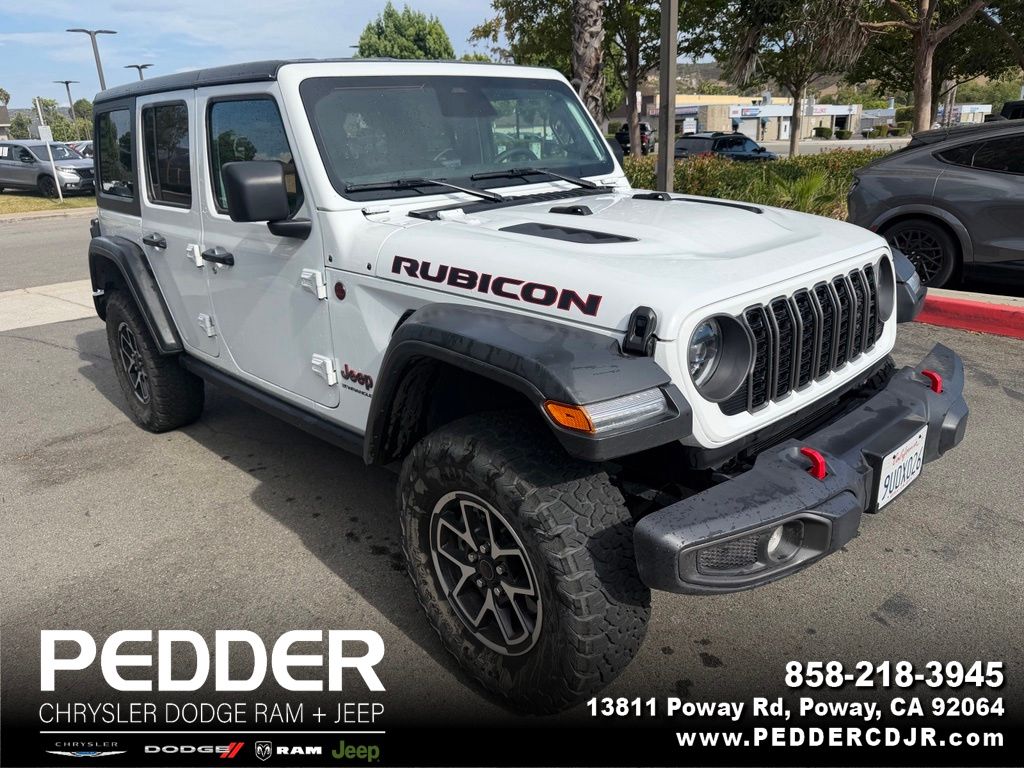 Bright White Clearcoat 2025 Jeep Wrangler SUV / Crossover Four-Wheel Drive 8-Speed Automatic