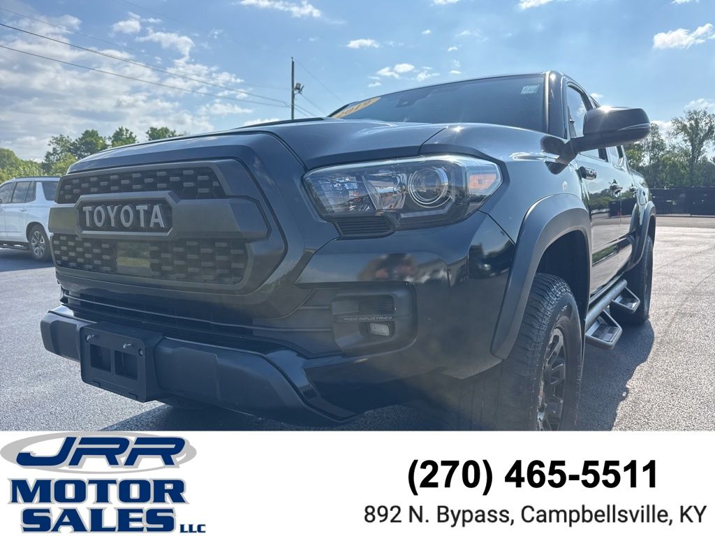 Midnight Black Metallic 2019 Toyota Tacoma Pickup Truck Four-Wheel Drive 6-Speed Automatic