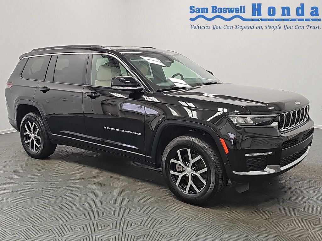 Diamond Black 2025 Jeep Grand Cherokee L SUV / Crossover Four-Wheel Drive 8-Speed Automatic