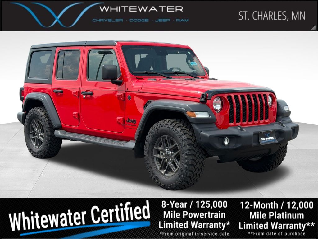 Firecracker Red Clearcoat 2024 Jeep Wrangler SUV / Crossover Four-Wheel Drive 8-Speed Automatic