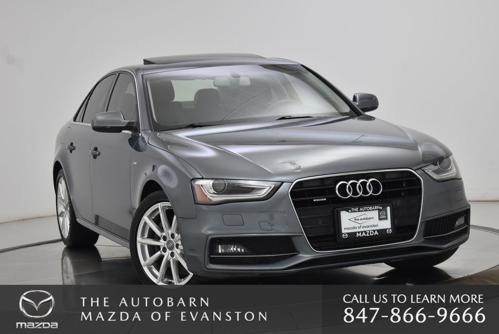 Monsoon Gray Metallic 2014 Audi A4 Sedan All-Wheel Drive 8-Speed Automatic