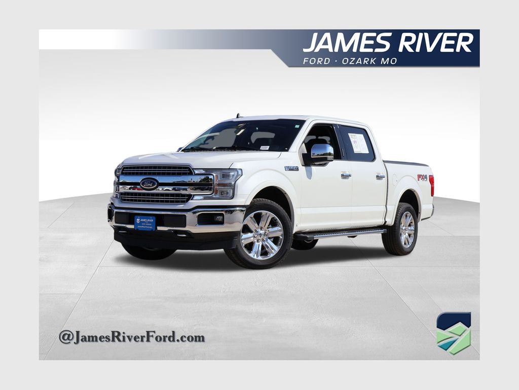 White Metallic 2020 Ford F-150 Pickup Truck Four-Wheel Drive Automatic