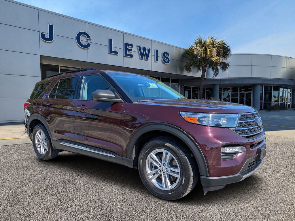 Jewel Red Metallic Tinted Clearcoat 2023 Ford Explorer SUV / Crossover Rear-Wheel Drive Automatic