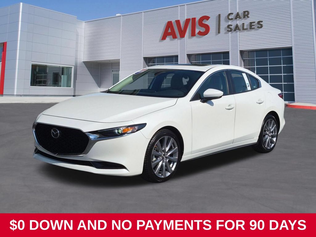 Snowflake White Pearl 2025 Mazda MAZDA3 Sedan Front-Wheel Drive 6-Speed Automatic