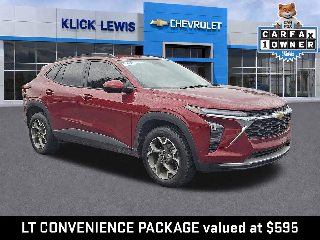 2025 Chevrolet Trax LT Red at Klick Lewis Buick Chevrolet