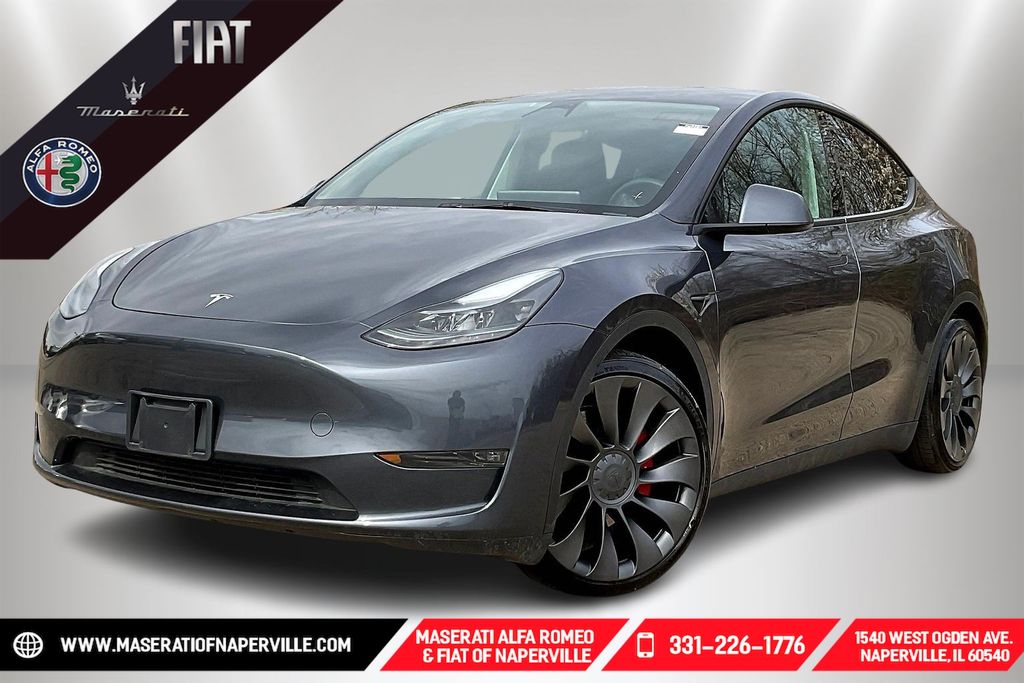Gray 2023 Tesla Model Y Performance AWD SUV / Crossover All-Wheel Drive 1-Speed Automatic