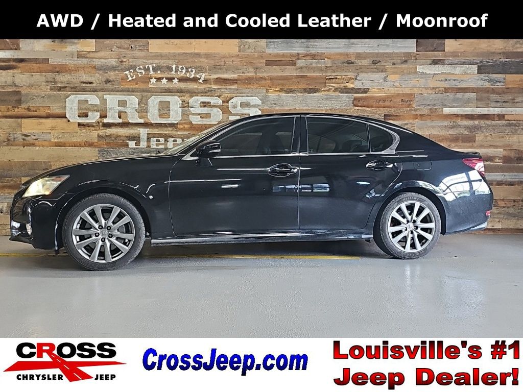 Black (Obsidian) 2013 Lexus GS 350 AWD Sedan All-Wheel Drive 6-Speed Automatic