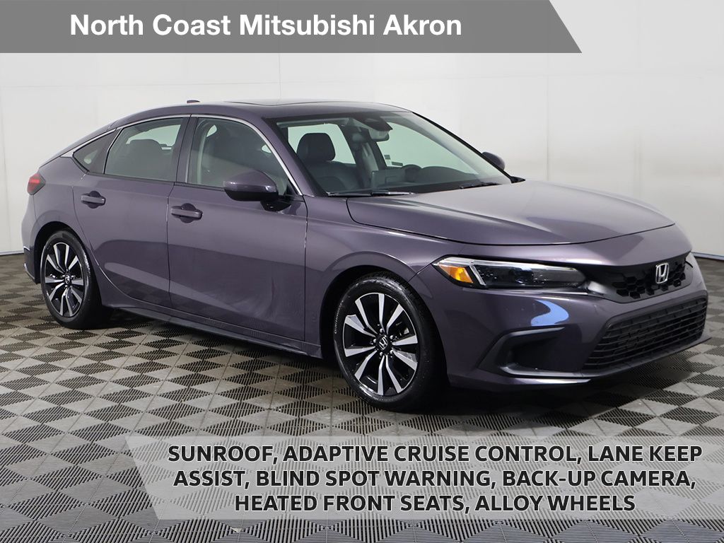 Smokey Mauve Pearl 2024 Honda Civic Hatchback EX-L FWD Hatchback Front-Wheel Drive Continuously Variable Transmission