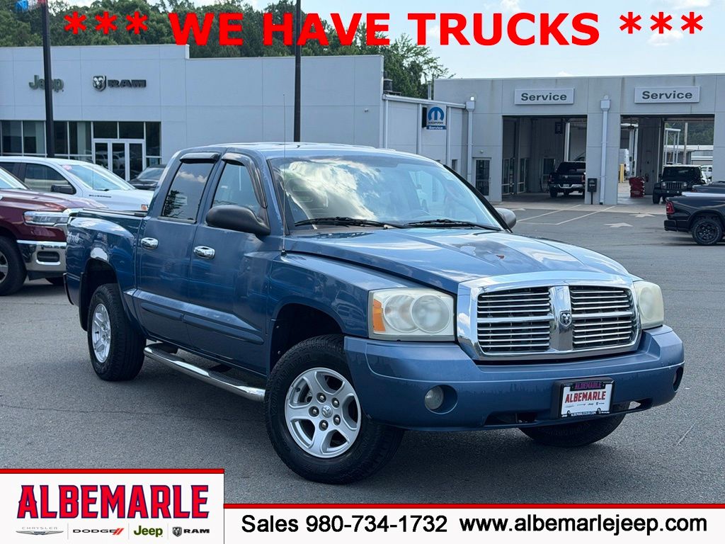 Atlantic Blue Pearl 2006 Dodge Dakota SLT Quad Cab 4WD Pickup Truck Four-Wheel Drive 5-Speed Automatic