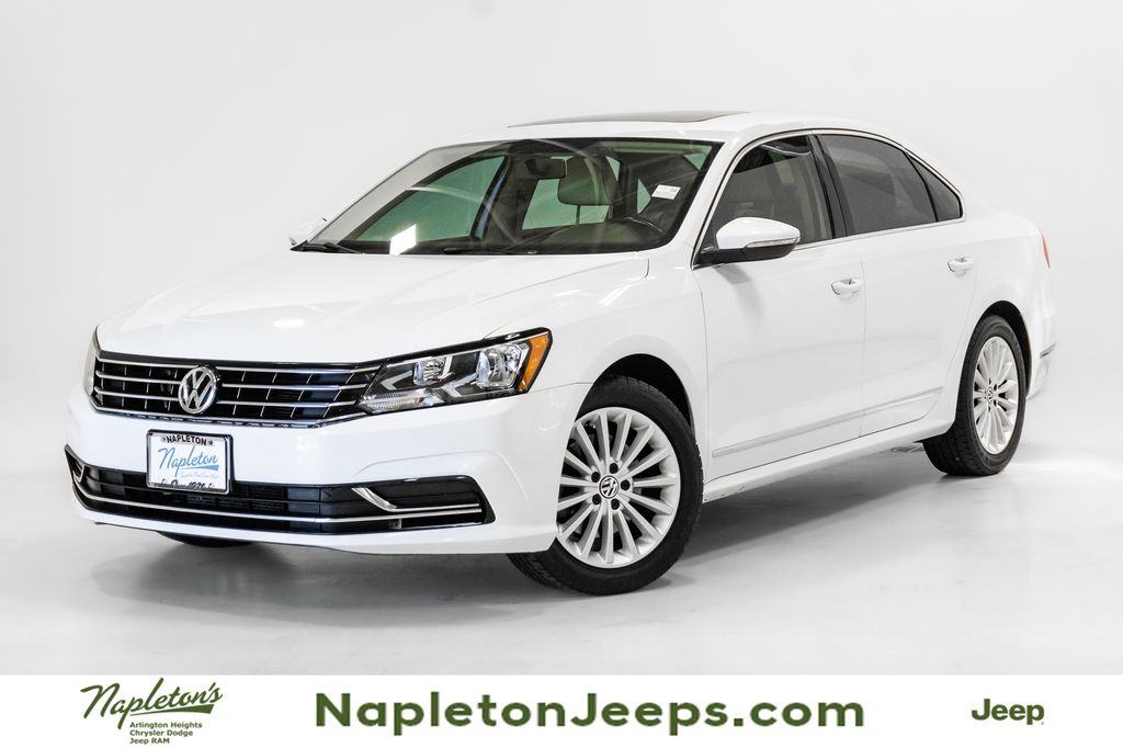Pure White 2017 Volkswagen Passat Sedan Front-Wheel Drive 6-Speed Automatic