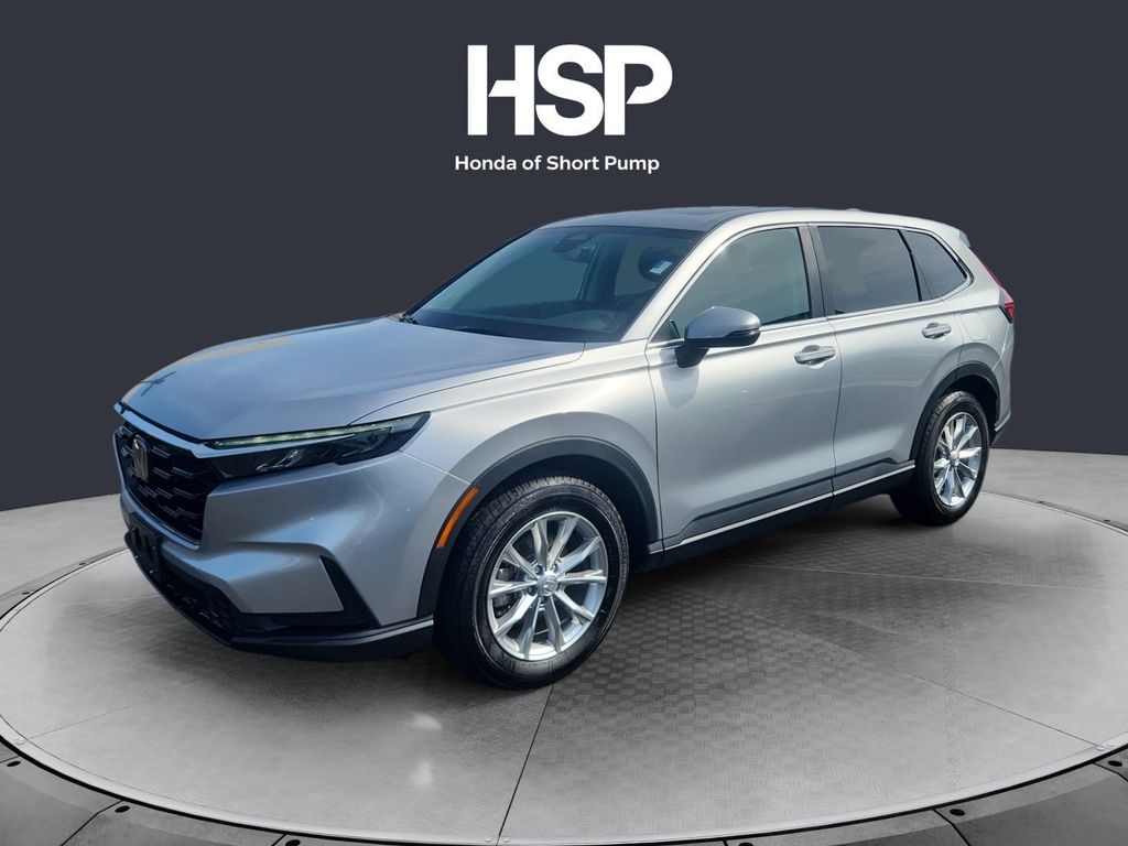 Solar Silver Metallic 2025 Honda CR-V EX AWD SUV / Crossover All-Wheel Drive Continuously Variable Transmission