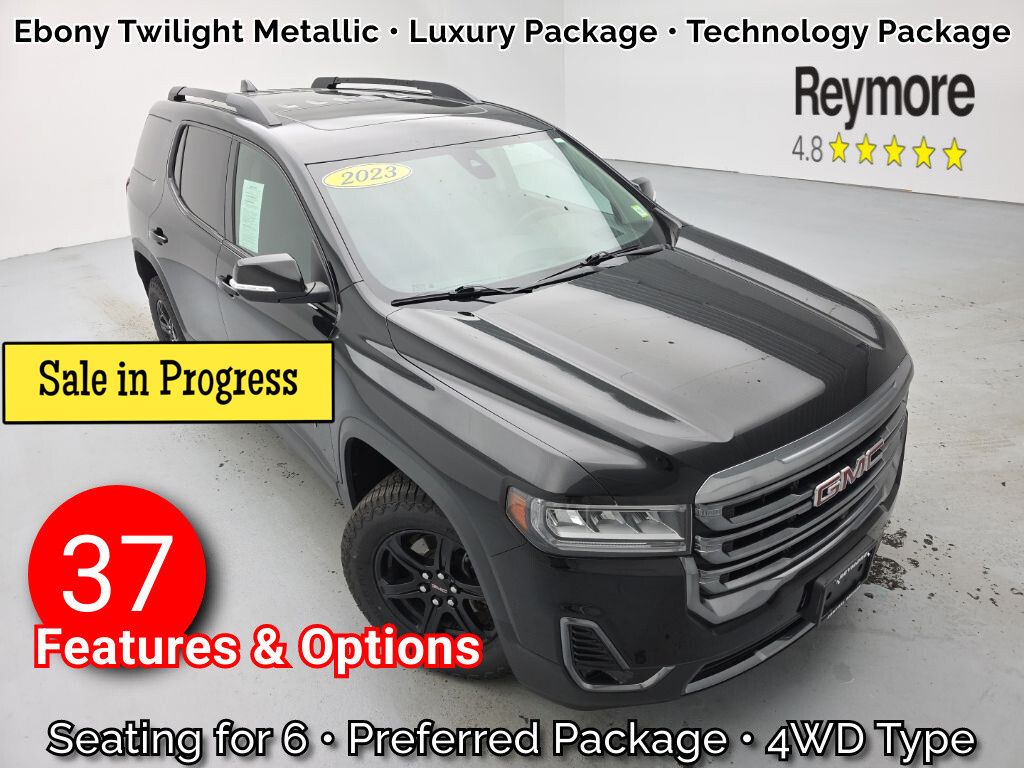 Black (Ebony Twilight Metallic) 2023 GMC Acadia SUV / Crossover Four-Wheel Drive 9-Speed Automatic