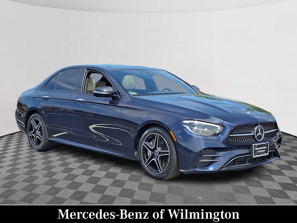 Nautical Blue Metallic 2023 Mercedes-Benz E-Class Sedan All-Wheel Drive 9-Speed Automatic