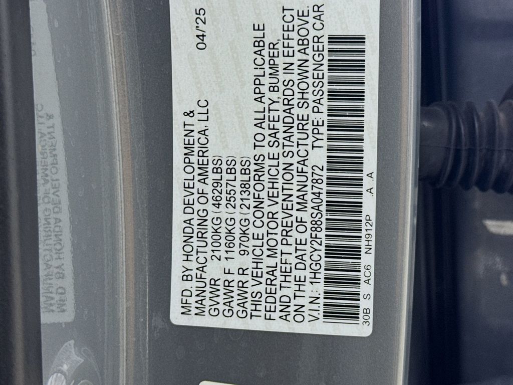 Used Car 2025 Honda Accord Hybrid  Touring For Sale Under $35,000 In Austin, Texas