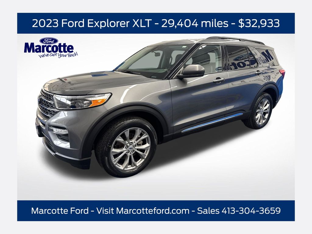 Gray Metallic 2023 Ford Explorer XLT AWD SUV / Crossover All-Wheel Drive Automatic